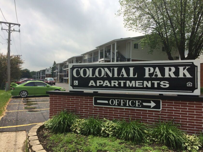 The Colonial Park Apartments in Park City, near Waukegan, have become a destination for low-income people who once lived in Chicago. More than 84,000 people are now living in the suburbs using vouchers or other forms of public-housing assistance. | Chris
