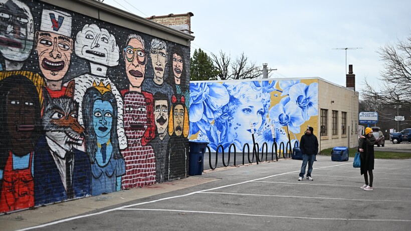 Murals of the Highwood International Mural Festival.