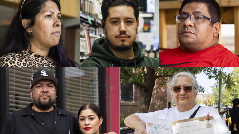 (Clockwise from top left) Erika Villegas, Mike Moreno, Baltazar Enriquez, Maria de La Luz Rodriguez and Jose Luis and Clarita Lopez.