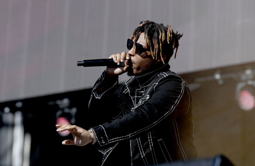 Juice WRLD performs onstage during the 2019 iHeartRadio Music Festival and Daytime Stage at the Las Vegas Festival Grounds in Las Vegas.