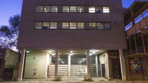 The Green Line Station at Racine Avenue and 63rd Street, in the Englewood neighborhood, closed to riders since 1994, is shown on Nov. 21, 2022.