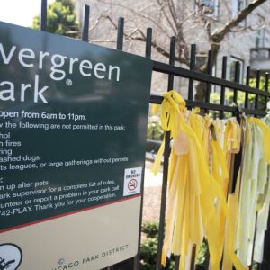 Evergreen Park is one the green spaces in Boystown.| Colin Boyle/Sun-Times