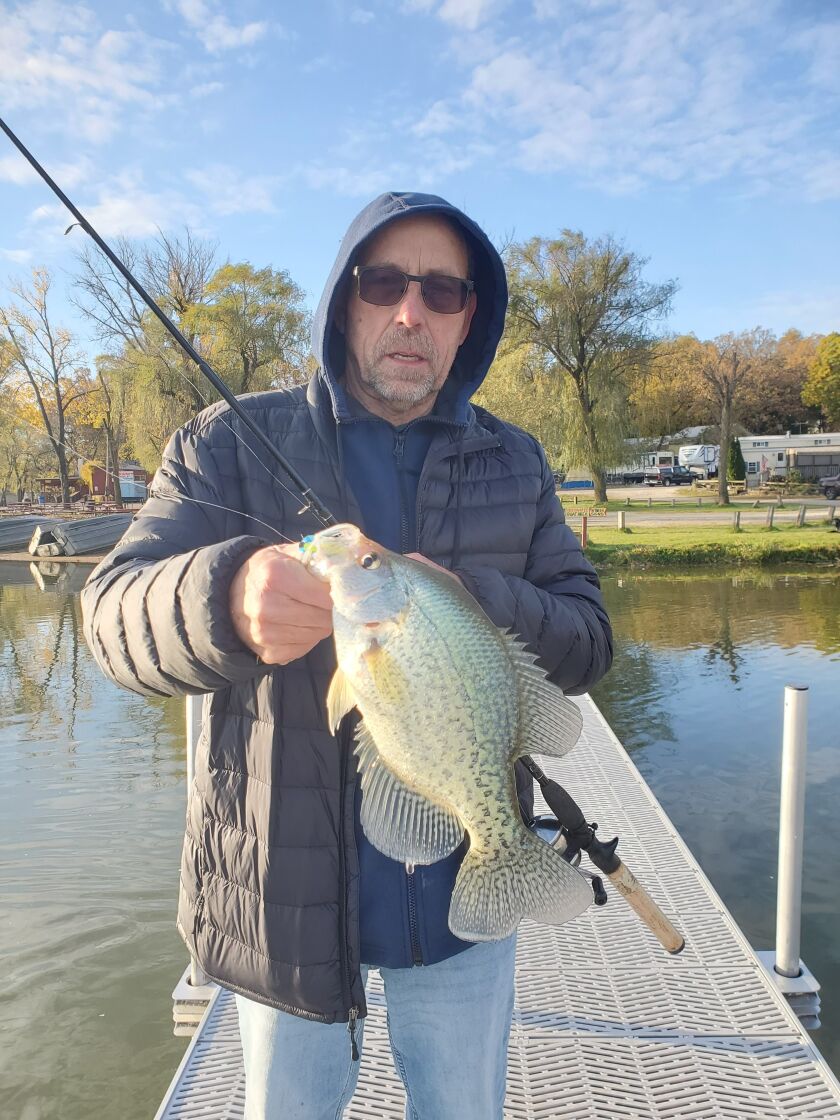 Ben Thompson with a nice crappie from Fish Lake. Provided by Bob France