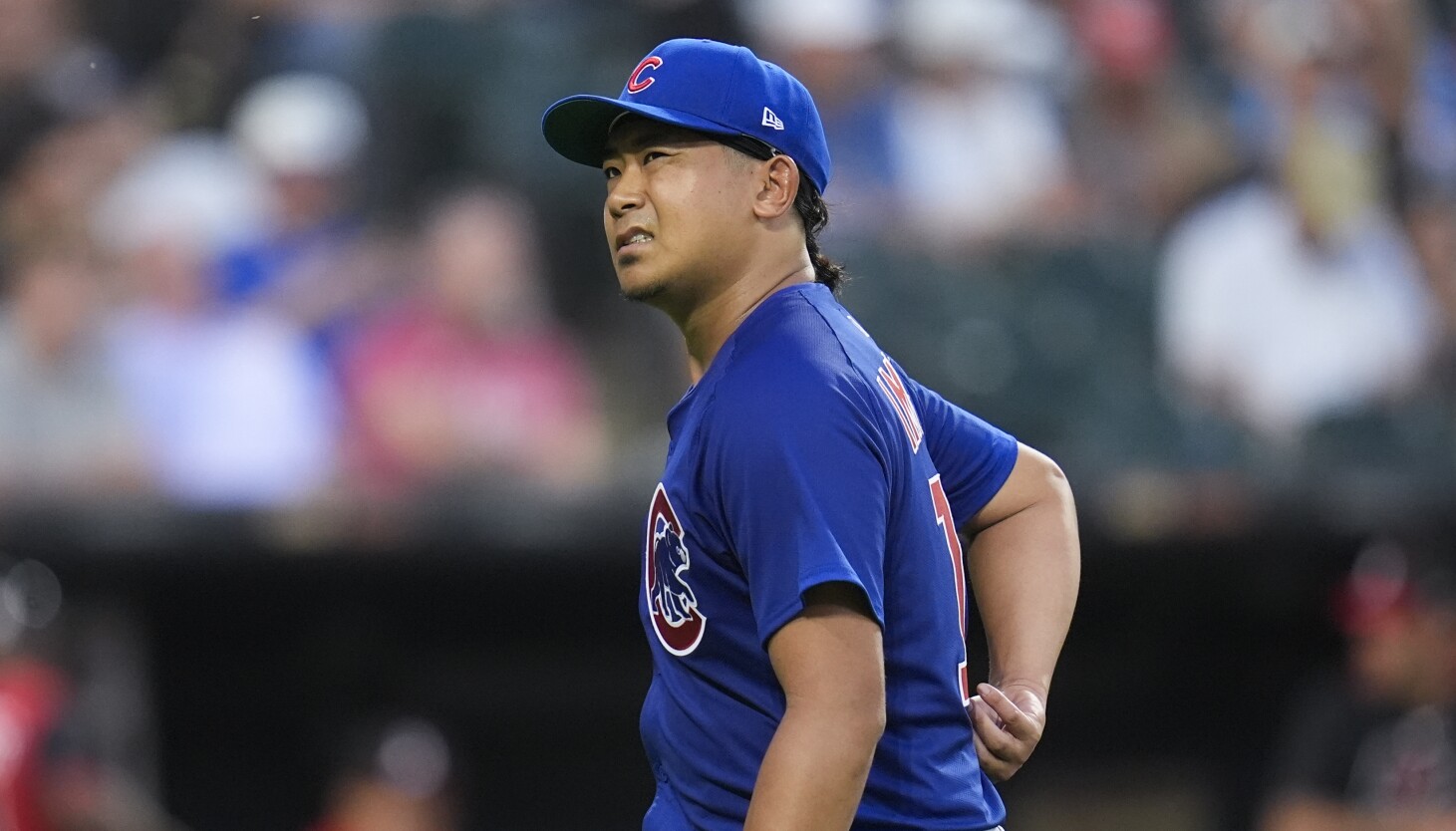 Shota Imanaga pitching