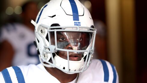 Matthew Adams spent his first four seasons with the Colts before the Bears signed him in April.