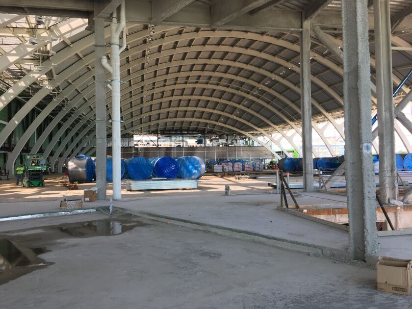 This is a look at the Ryan Field House, which will feature a turf field. | Madeline Kenney/Sun-Times