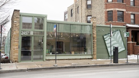 Exterior of Green City Market's new building at 2457 W. Montrose Ave. in North Center.