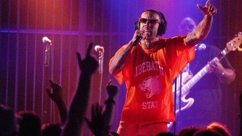 Rapper Vic Mensa performs at Garcia’s Chicago in the Loop, Wednesday, Oct. 28, 2026.