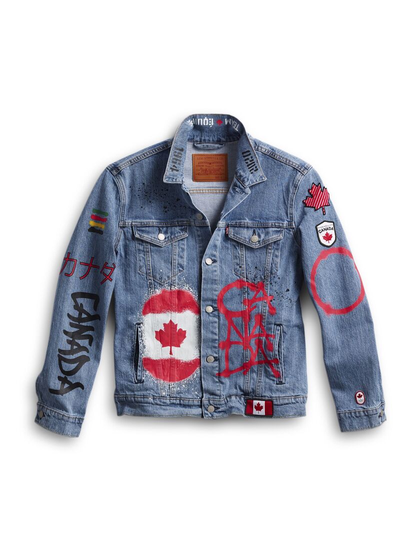 Team Canada will wear this denim jacket during the closing ceremony of the Tokyo Olympics.