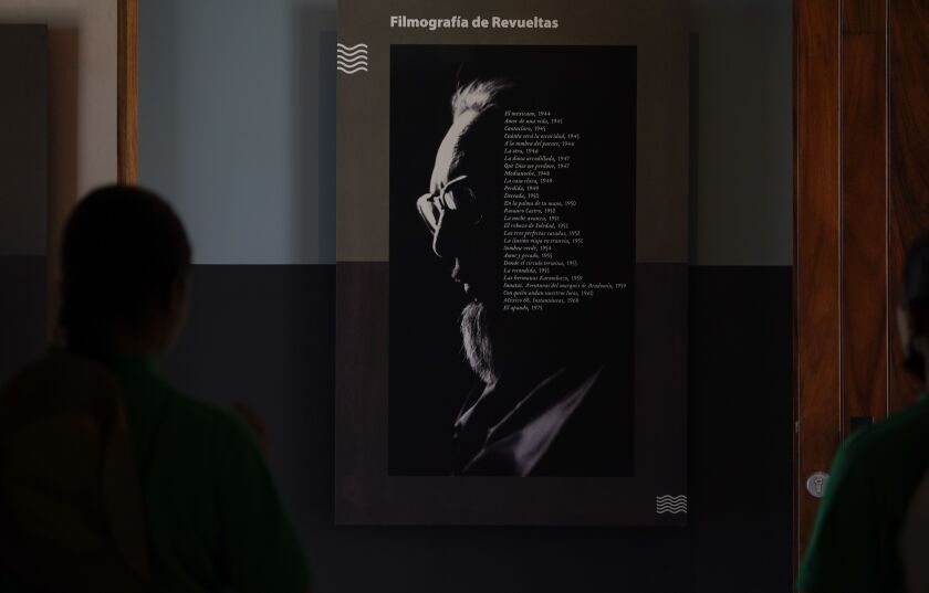 A picture of Mexican writer José Revueltas hangs in the museum at the infamous Islas Marias prison colony where he was imprisoned during the 1930s for his work in the Communist Party.