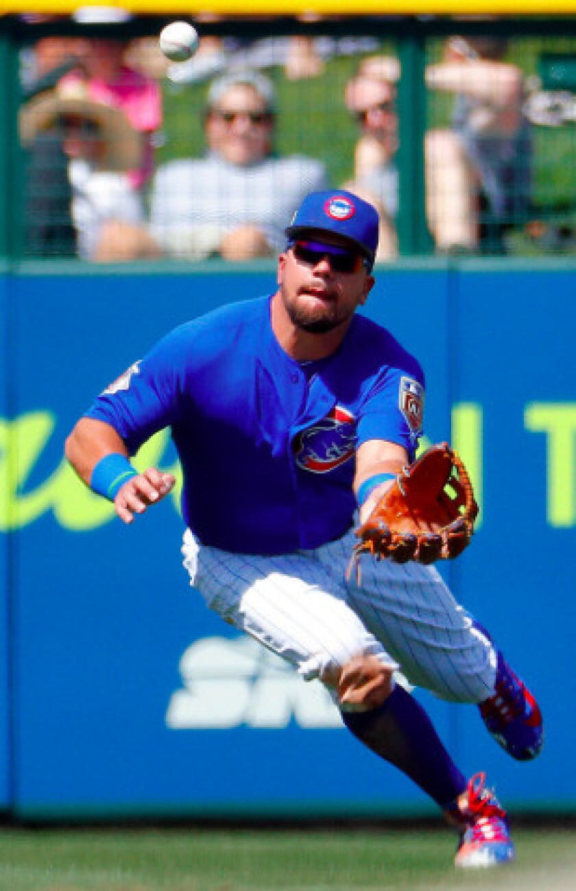 <em>Schwarber in left field</em><span style="font-size:16px;">Whether opening last season in the leadoff spot took Schwarber out of his comfort zone and led to some of the struggles, he can’t be sure. He said he doesn’t think it did, and Maddon has insist