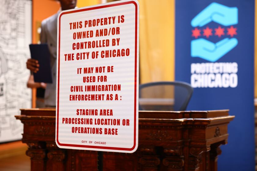 Signs Will Be Posted Indicating City-Awned Properties that Have Been Declared "Ice-free area," The Result of an Executive Order Mayor Brandon Johnson Signed Monday.