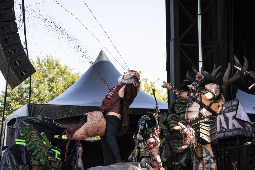 Gwar performs on Day 3 of Riot Fest in Douglass Park, Saturday afternoon, Sept. 18, 2021.