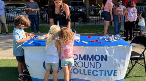 Common Ground Collective tables a back-to-school fair.