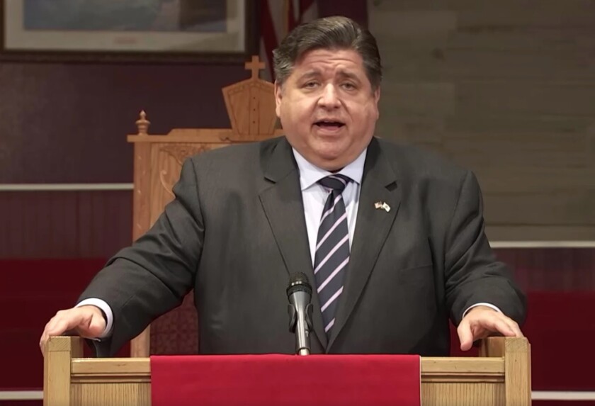 Governor JB Pritzker, featured in December at a press conference in which he defended the toll after then-chairman of the agency's board of directors, Will Evans, pushed through a resolution through the board of the toll that gave him unprecedented power over the day-to-day operations of the agency.