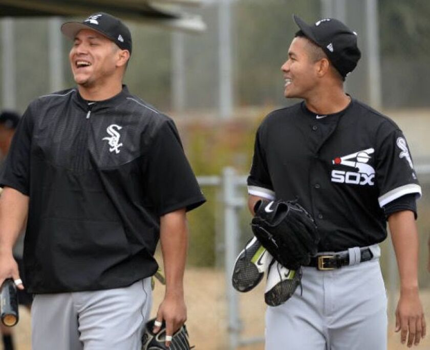Avisail Garcia (left) and Jose Quintana