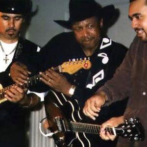 Ronnie Baker Brooks (from left), Lonnie Brooks and Wayne Baker Brooks in 2004. | Sun-Times file photo