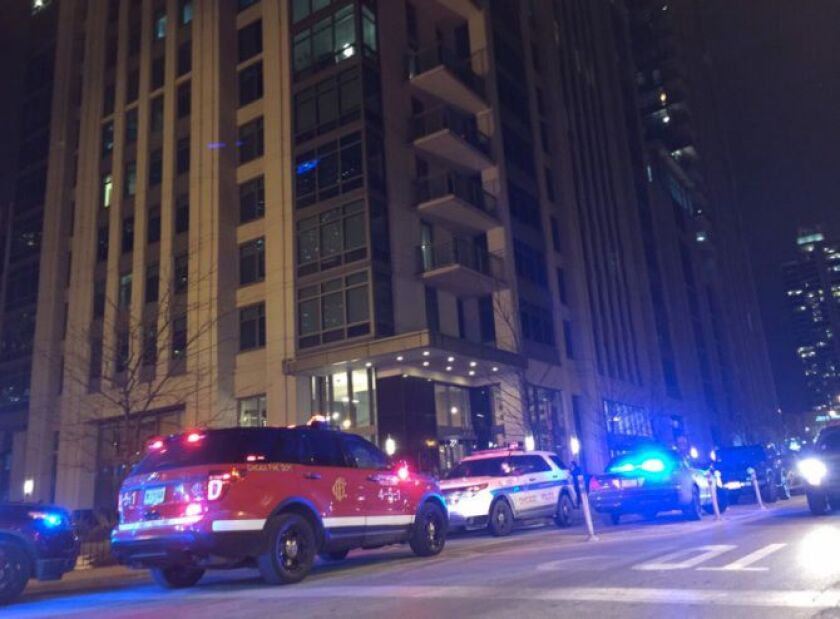 Darrin Joss was shot to death March 2 while using the gym at the Alta at K Station apartment complex on Kinzie Street west of the Chicago River. | Sam Charles / Sun-Times file photo