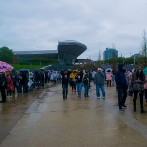 Fans brave the cold at Soldier Field for BTS, May 11, 2019. | Mark Brayboy/For the Sun-Times