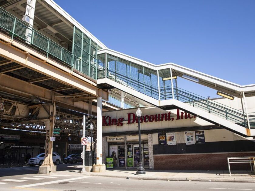 King Discount near the CTA’s King Drive Station at 63rd Street and King Drive | Ashlee Rezin/Sun-Times