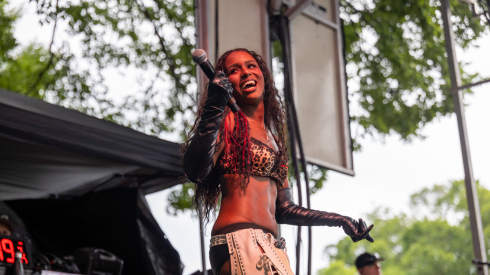 Jae Stephens performs on the BMI stage on day three of Lollapalooza in Grant Park on Saturday, Aug. 1, 2026.
