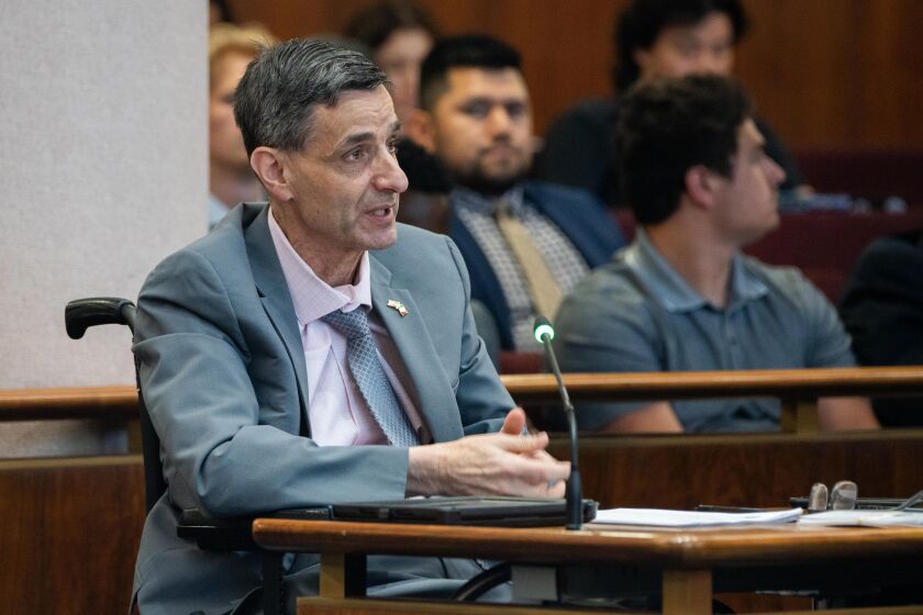 Ald. Nick Sposato (38th) speaks during a City Council meeting on July 19, 2023.