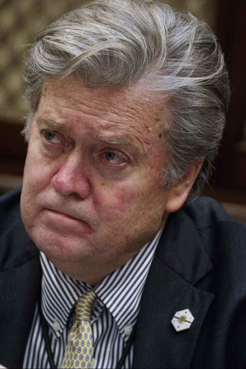 White House chief strategist Steve Bannon (AP Photo/Evan Vucci, File)