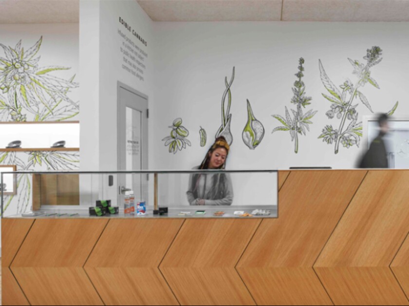 A budtender works at Dispensary 33 in Uptown. | Dispensary 33/provided photo