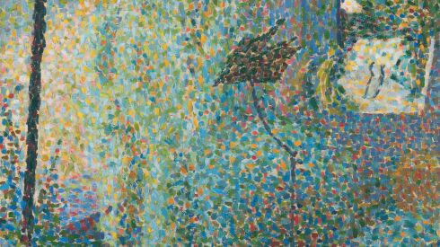 Bridget Riley, “Blue Landscape,” 1959. Collection of the artist.