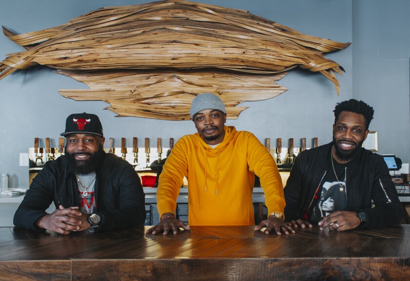 Funkytown Brewery owners (from left) Greg Williams, Zack Day and Rich Bloomfield