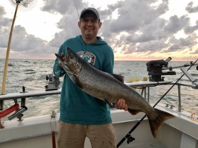 Justin Breen with a Chinook 20 pounds on the button. Provided photo