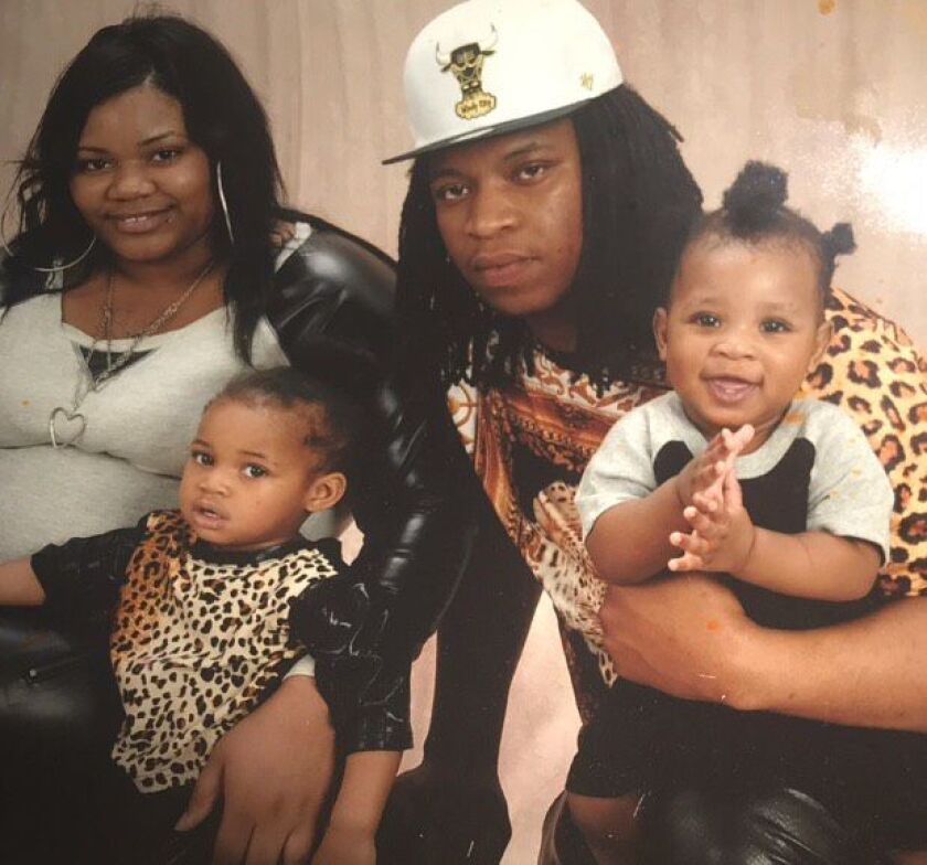 Kendrick Woods with family