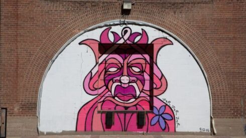 A Dubuque mural by the Chicago artist who goes by ZorZorZor.