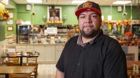Jose Luis Lopez, at his restaurant Los Candiles in Little Village.