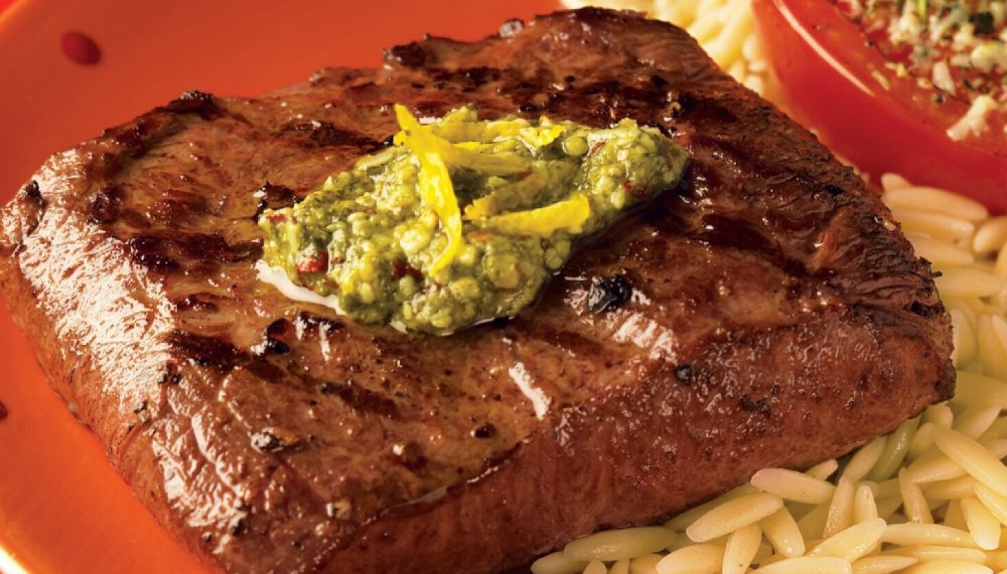 NextImg:Menu planner: Spicy lemon-pesto flat iron steaks a savory treat