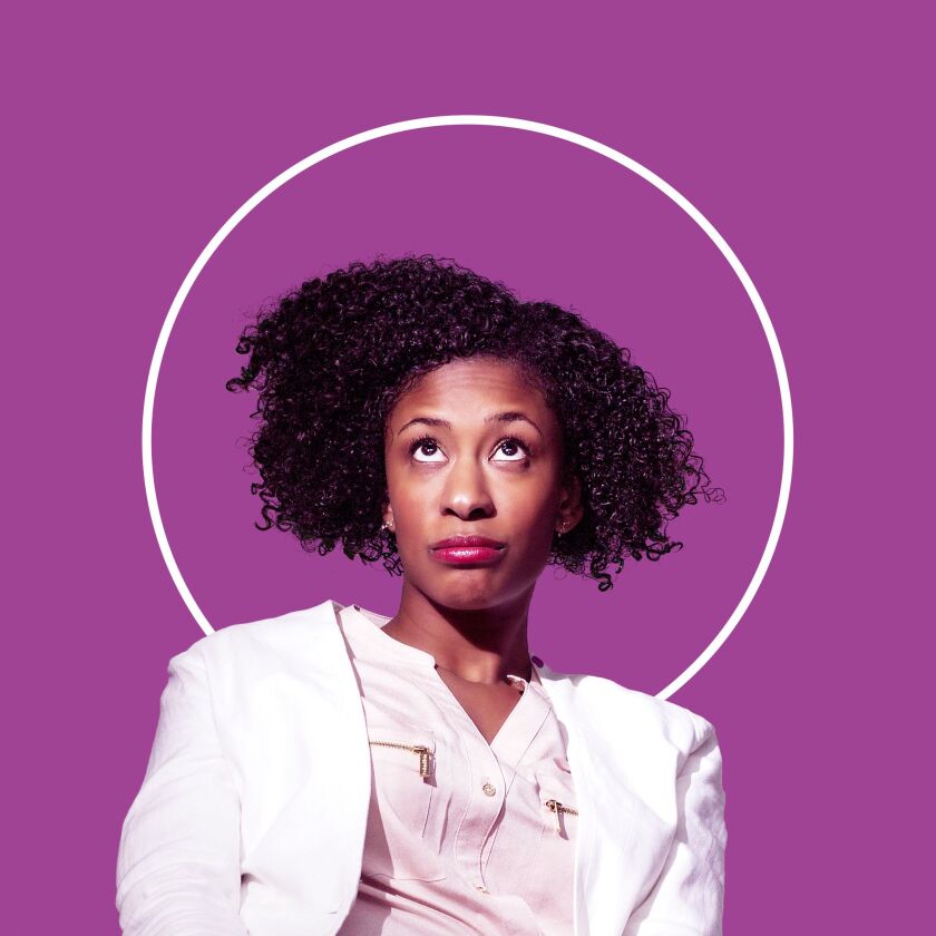Caren Blackmore in “BREACH: a manifesto on race in america through the eyes of a black girl recovering from self-hate.”| Adam Blaszkiewicz