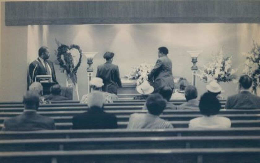 Chicago funeral directors were inundated with requests to hold services for victims of the cityi’s deadly 1995 heat wave. This service for Ernest Young, 92, was one of 11 held on the same day at.A.A. Rayner & Sons Funeral Homes. Fourteen more were sch