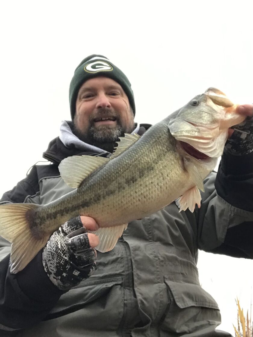 Ken “Husker” O’Malley with a good local largemouth bass. Provided photo