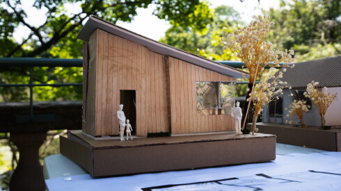 One student project involved creating this model house what was on display during the Project Exploration summer programming showcase at the Columbus Park Refectory on Thursday, July 30, 2026.