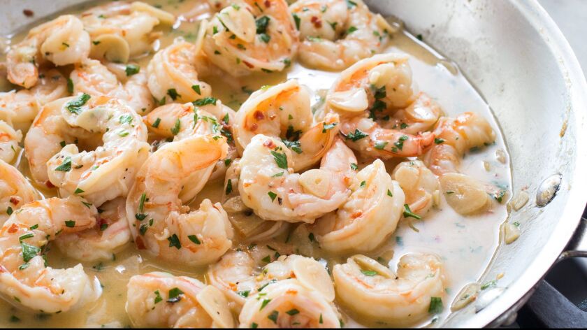 “Ultimate shrimp scampi” from America’s Test Kitchen is easy to make at home.
