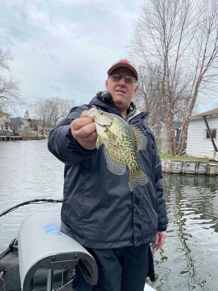 Arden Katz with one of the crappie from Sunday on the Chain O’Lakes with Roger Jackson. Provided by Roger Jackson