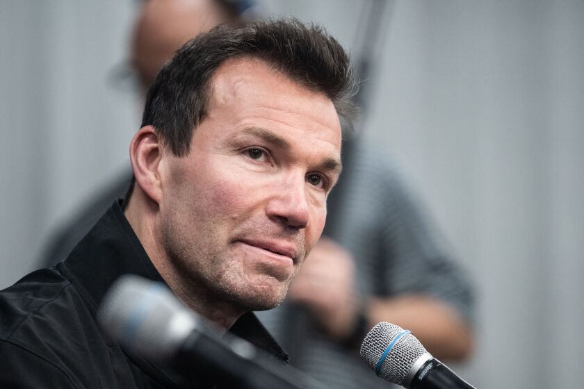 Blackhawks coach Luke Richardson.
