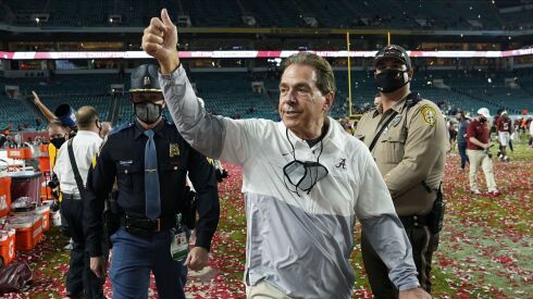 Alabama football coach Nick Saban is getting a new eight-year contract worth at least $93.6 million.