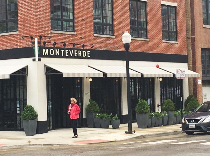 Chicago’s Monteverde restaurant is located at 1020 W. Madison. It’s chef/owner Sarah Grueneberg was named 2017 best chef Great Lakes by the James Beard Foundation. | RICH HEIN/SUN-TIMES PHOTO