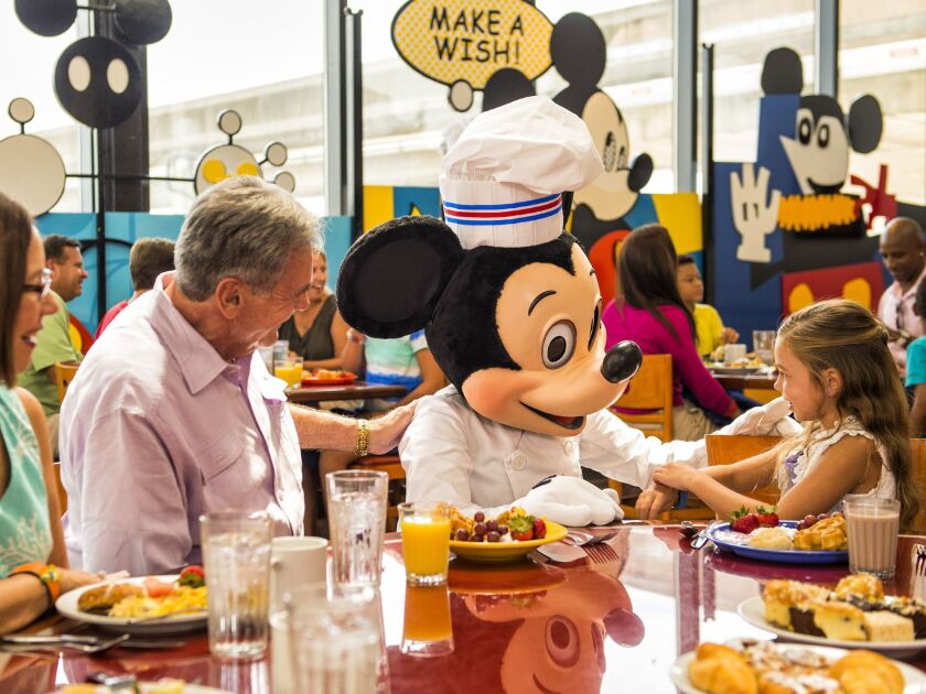 One of the best ways to meet Mickey and the gang at Disney World is to make a reservation at one of the restaurants that offers character dining. Among other dining spots, Chef Mickey presides over his namesake restaurant at Disney’s Contemporary Resort.
