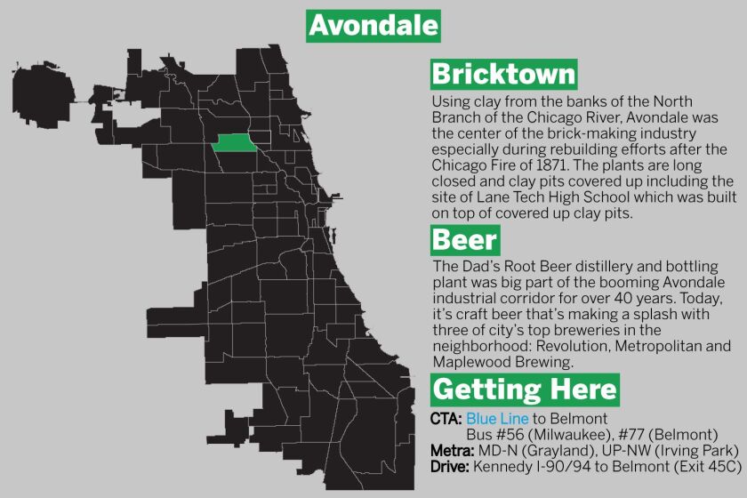 Avondale is on Chicago’s northwest side. | Graphic by Tanveer Ali/Sun-Times