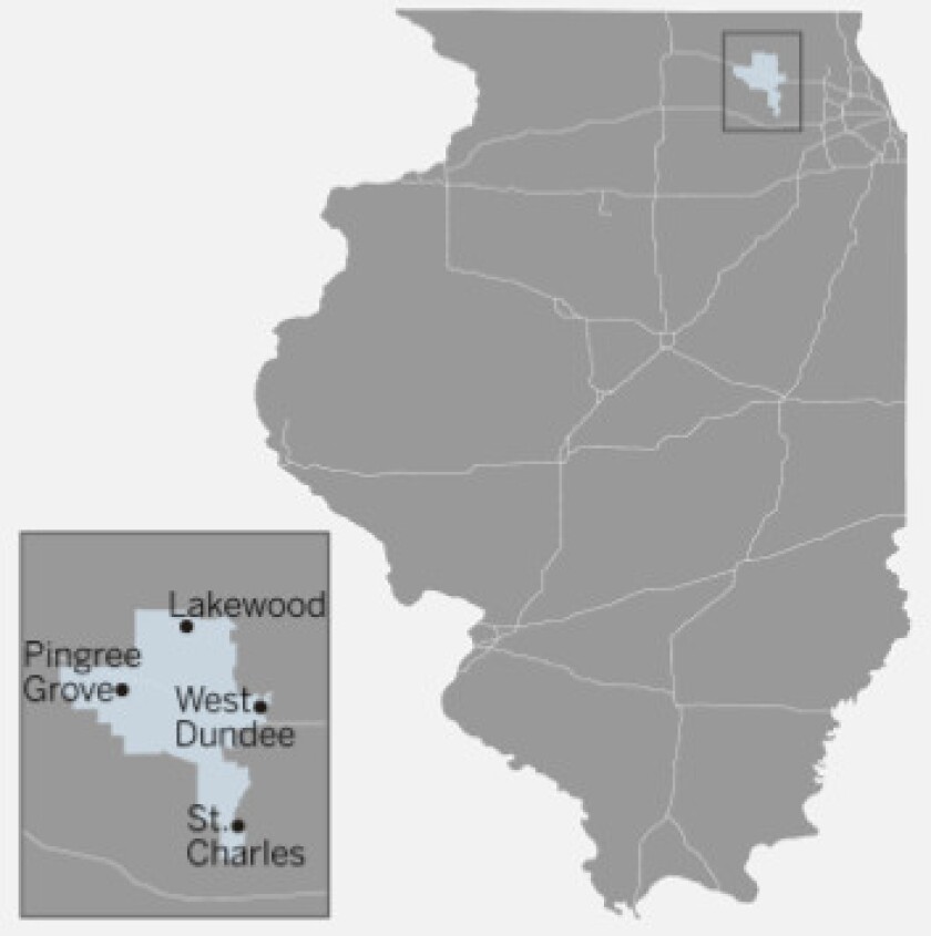Illinois Senate 33rd District map