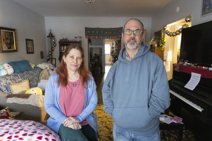 Jane and David, parents of a transgender teenage son