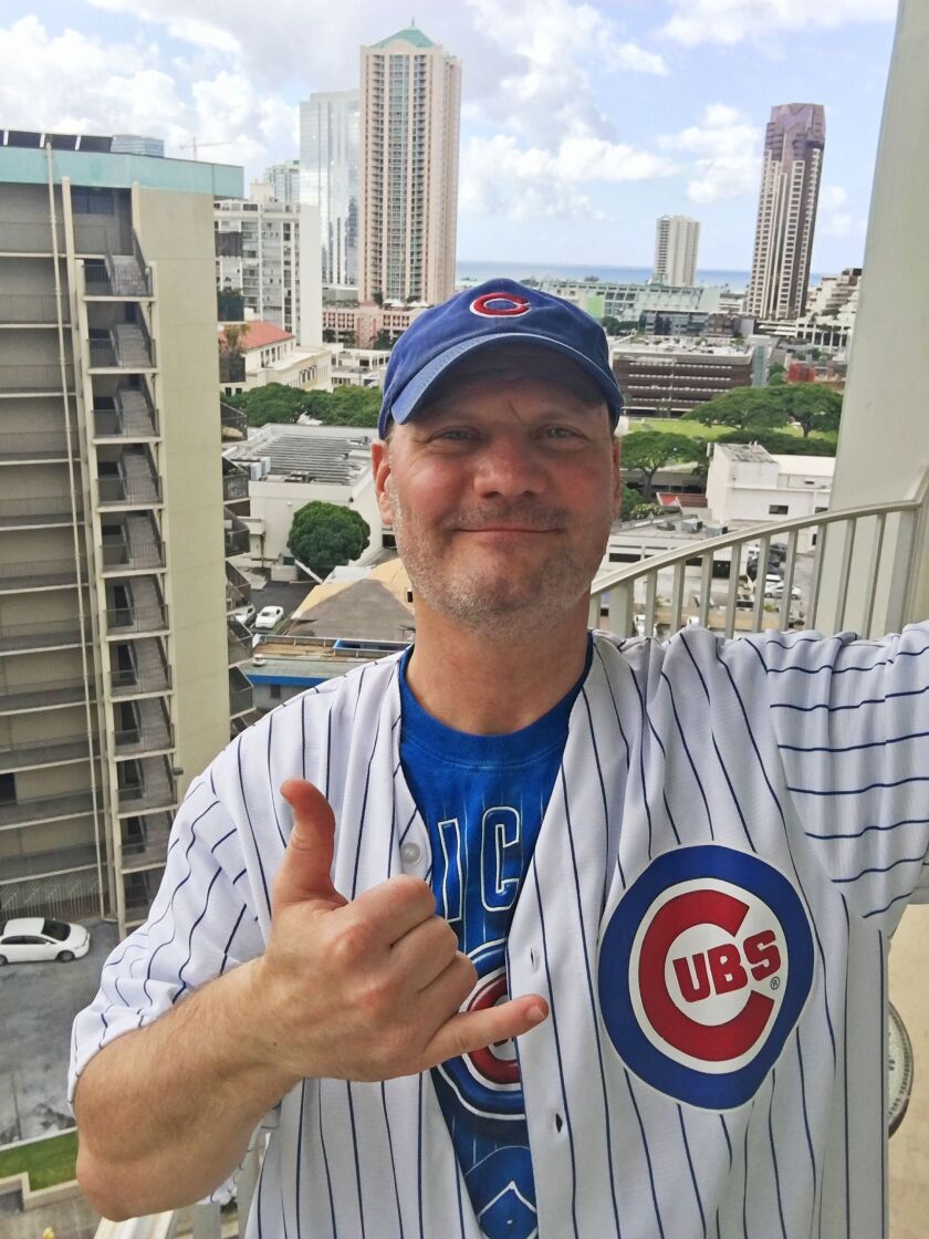 Cubs fan Ray Sanders in Honolulu. | Provided photo