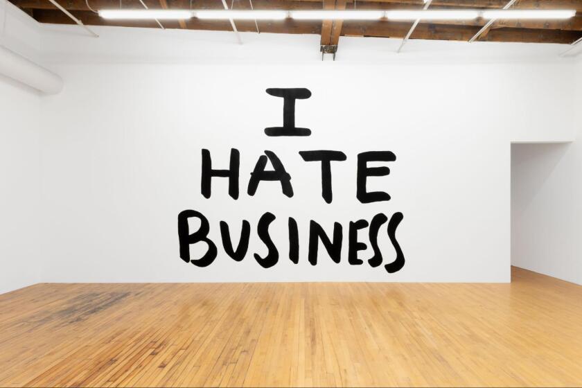 I Hate Business, 1989, by Jessica Diamond